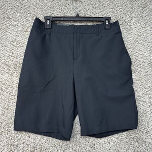 Under Armour Links Shorts Womens 8 Black 9" Inseam Stretch Waist Ladies Golf New